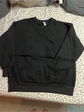 Latched mama nursing crew neck